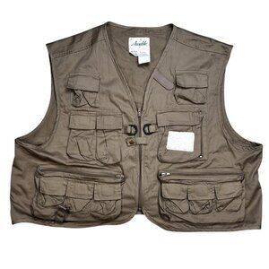 VTG Ausable Hunting Shooting Vest Outdoors XXL Men Khaki